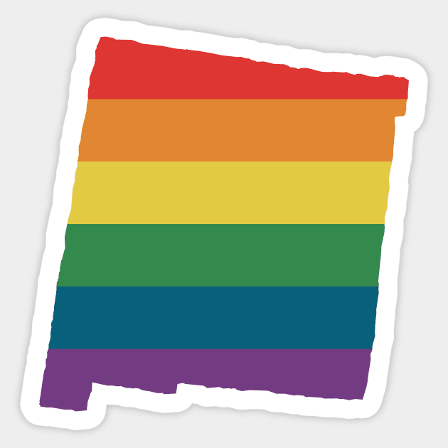 New Mexico State Rainbow Sticker by n23tees